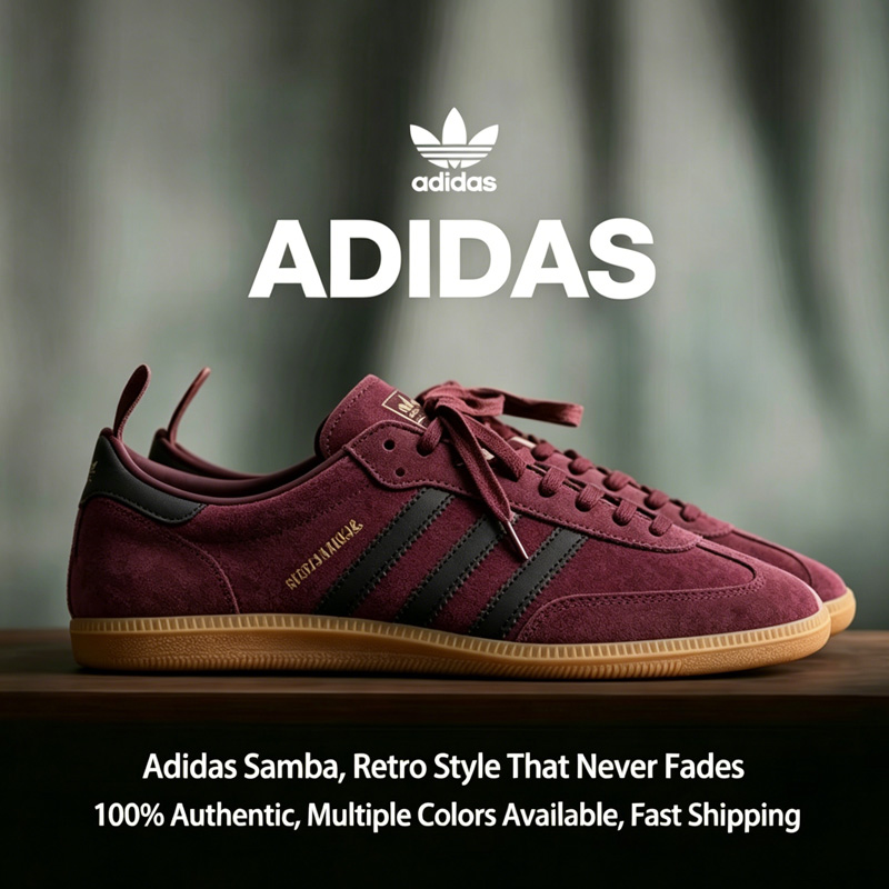Street Fashion Adidas - Низкие кроссовки унисекс Adidas Samba Trefoil,