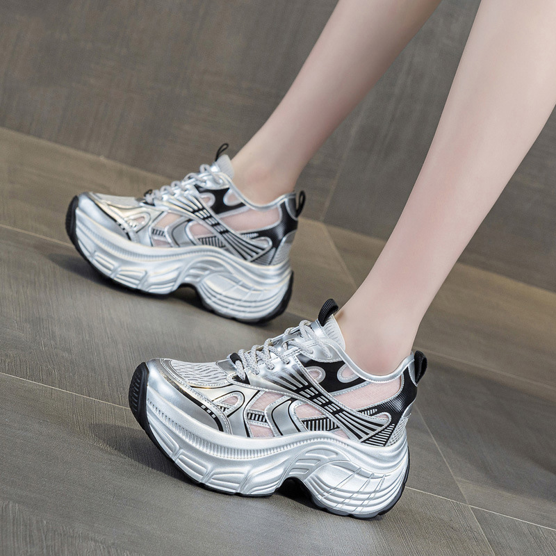 Chunky Sneaker Platform - Женские кроссовки на скрытой платформе 8