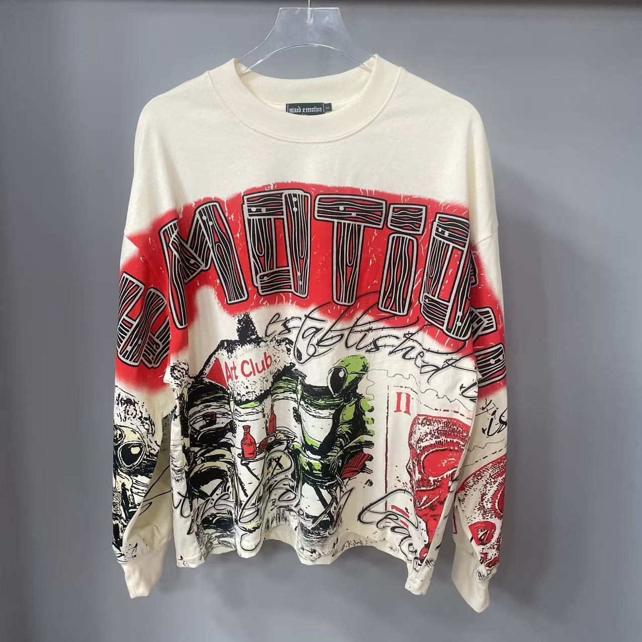 Street Fashion Tshirt - Высококачественная дизайнерская футболка с длинным рукавом