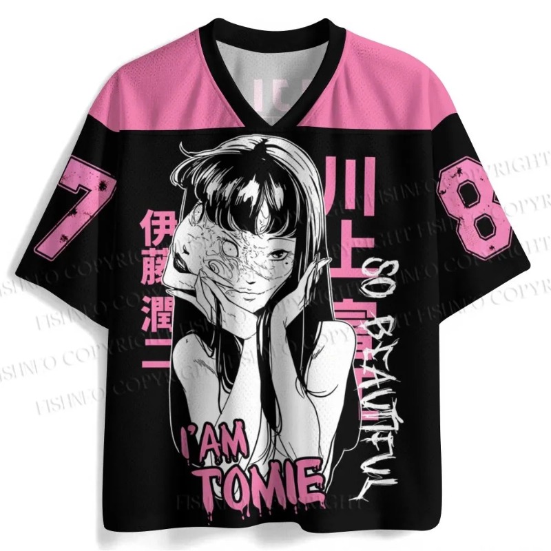Street Fashion Japan - Футболка Y2K Junji Ito Tomie Kawakami