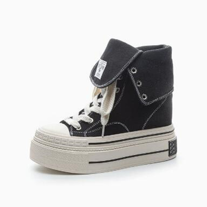 Street Fashion Denim - Женские модные джинсовые кроссовки на платформе