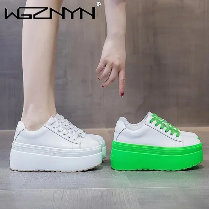 Chunky Sneaker Platform - Роскошные осенние женские повседневные туфли из