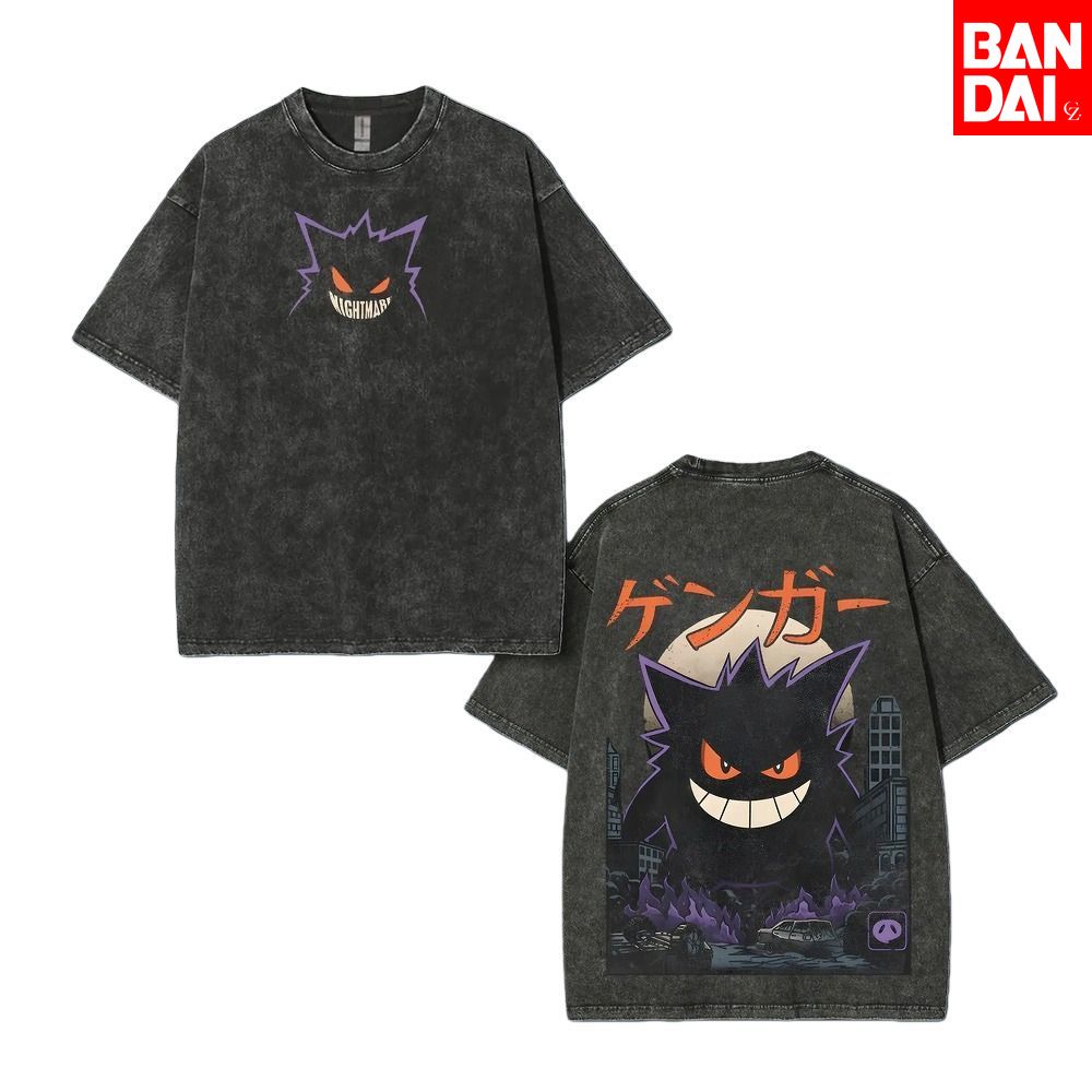 Street Fashion Japan - Мужская футболка Pokemon Gastly Haunter Gengar,