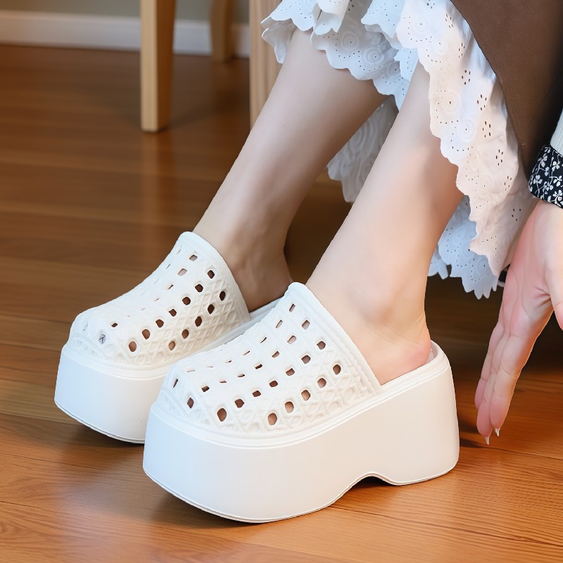 Chunky Sneaker Platform - Женские летние шлепанцы на массивной платформе