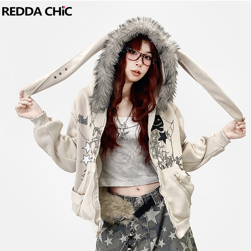 REDDACHiC эстетические толстов – обзор и цена Graphic Hoodie Streetwear