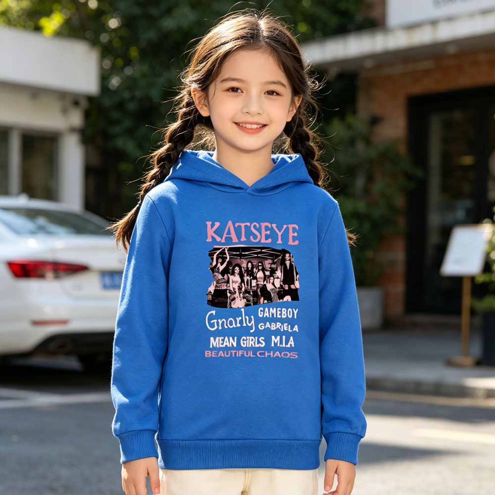 Детская толстовка KATSEYE для  – обзор и цена Graphic Hoodie Streetwear