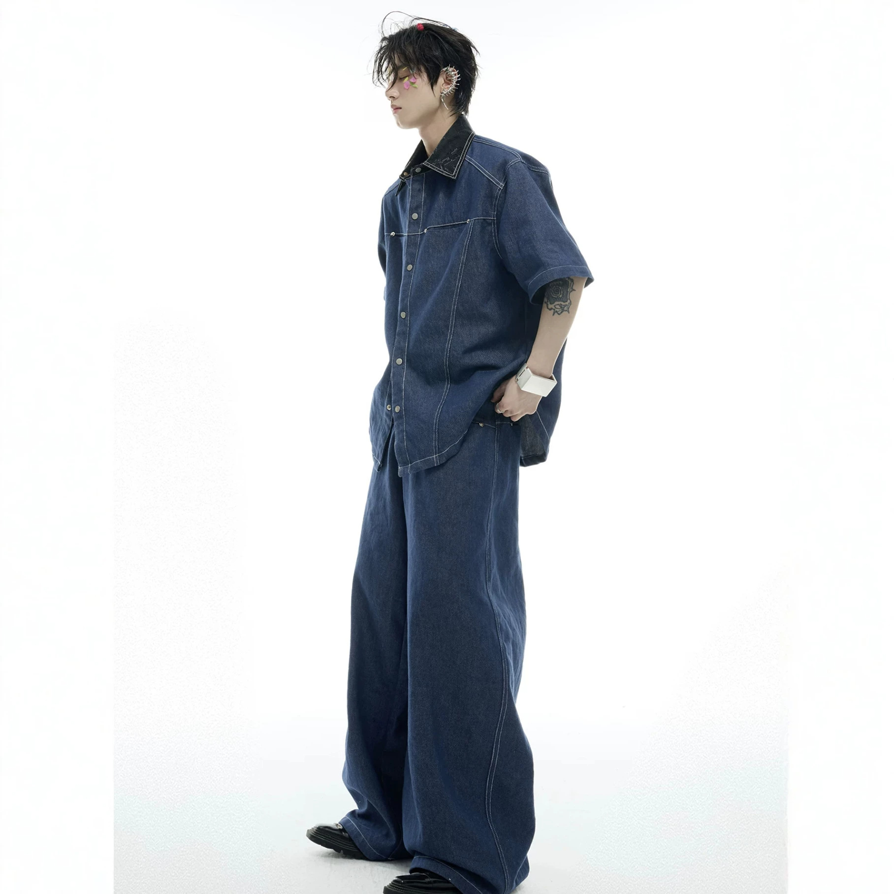 Летний мужской джинсовый компл – обзор и цена Street Fashion Denim