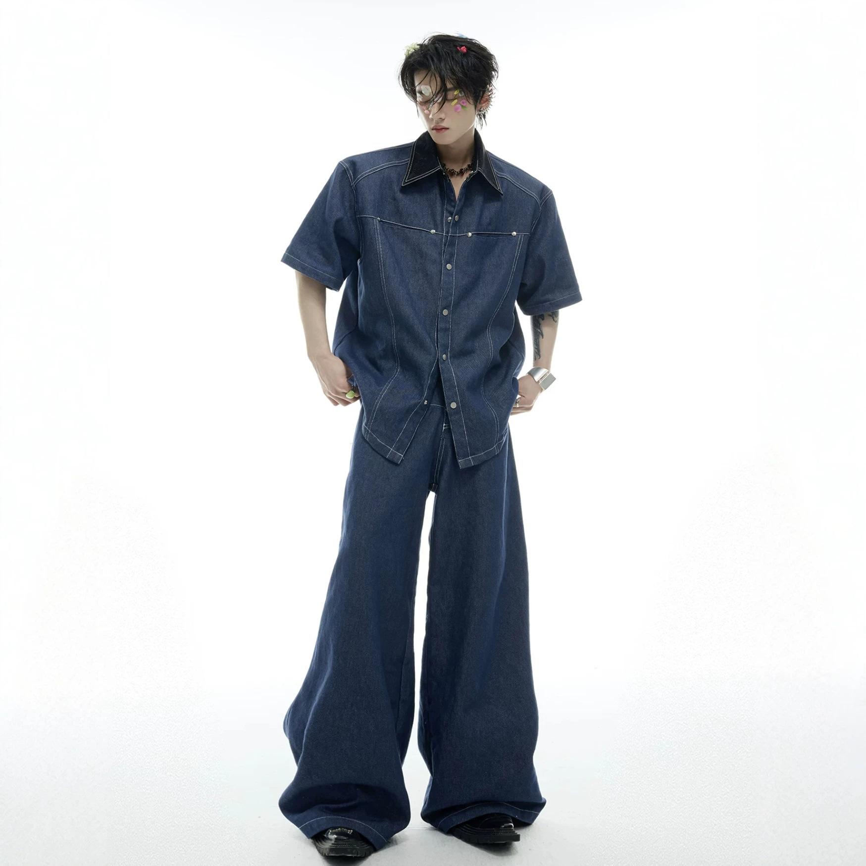 Летний мужской джинсовый компл – обзор и цена Street Fashion Denim