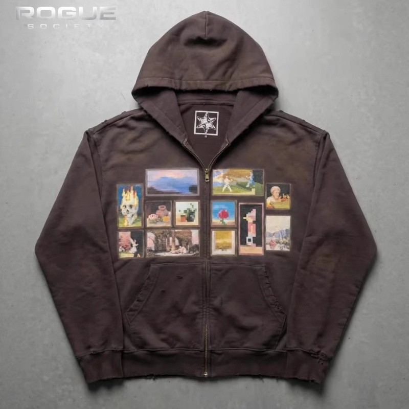 Мужская укороченная толстовка  – обзор и цена Graphic Hoodie Streetwear