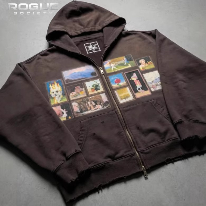 Мужская укороченная толстовка  – обзор и цена Graphic Hoodie Streetwear