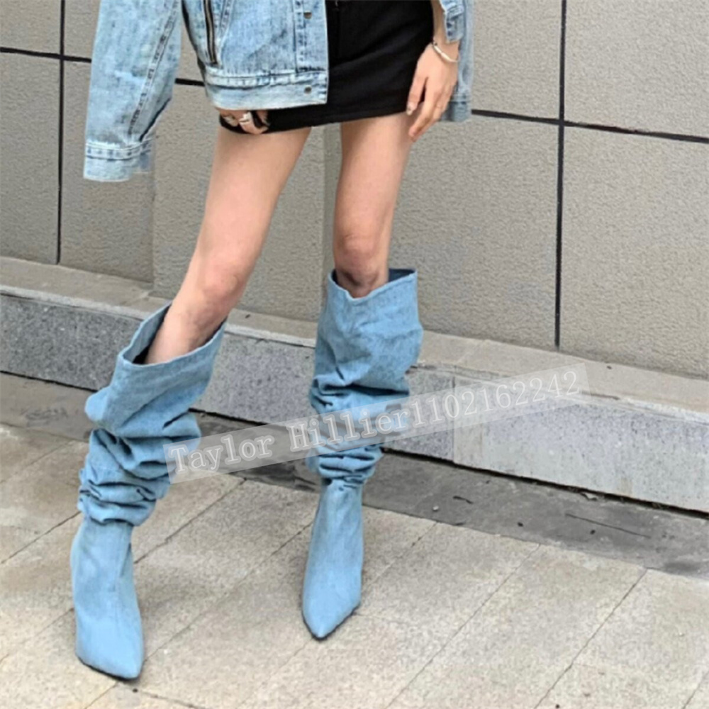 Весенние синие джинсовые плисс – обзор и цена Street Fashion Denim