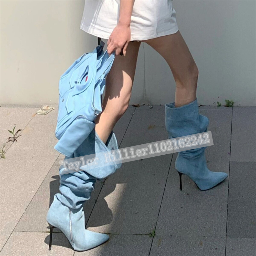 Весенние синие джинсовые плисс – обзор и цена Street Fashion Denim