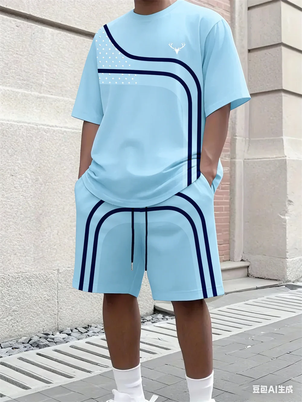 Модный летний мужской комплект – обзор и цена Street Fashion Tshirt